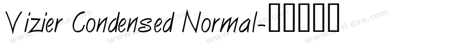 Vizier Condensed Normal字体转换